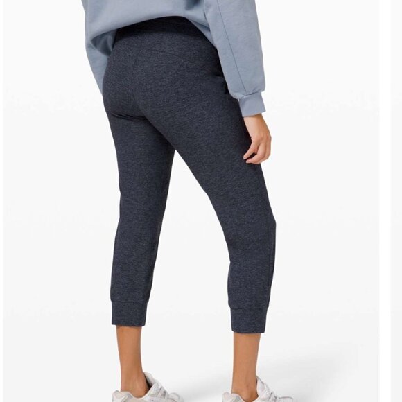 Lululemon Ready to Rulu Jogger Crop Heathered Submarine Black size 6 W6BJ1S - Picture 2 of 7